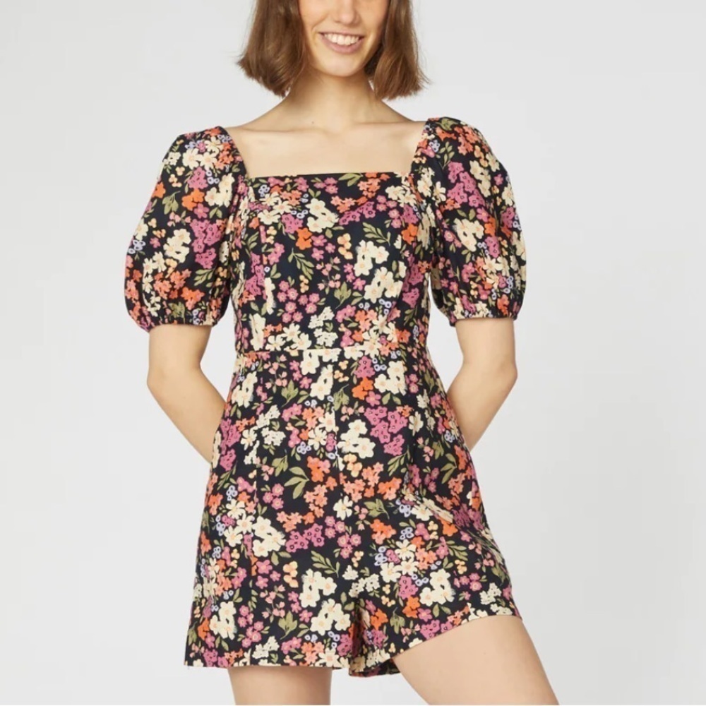 Princess highway floral natalie puff sleeve playsuit 12 summer vacation